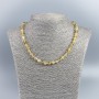 Citrine Necklace with Faceted Round Beads, 6.5 mm diameter, 48 cm length