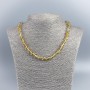 Natural Citrine Bead Necklace - Faceted Round Beads, 8mm diameter, length 48cm