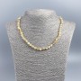 Citrine Necklace with Faceted Round Beads, 6 mm diameter, 48 cm length