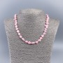 Mother-of-P Pearl Necklace (Toned) Pink Nugget, 8mm dia., length 50cm