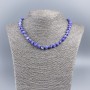 Necklace of Natural Mother-of-P Pearl (toned) lavender round coin pearls, diameter 8mm ±, length 48cm ±
