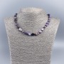 Charoite Beads Necklace, tumbled, 10x12 mm diameter, length 48 cm
