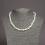 Natural Mother-of-Pearl Bead Necklace Square 5.5-6mm, 45 cm