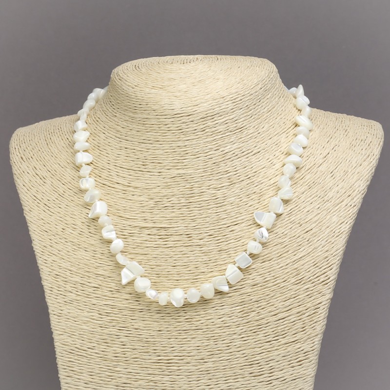 Mother-of-pearl Beads, Natural Stone, Pearls碎碎, 8x7mm±, Length 45cm±