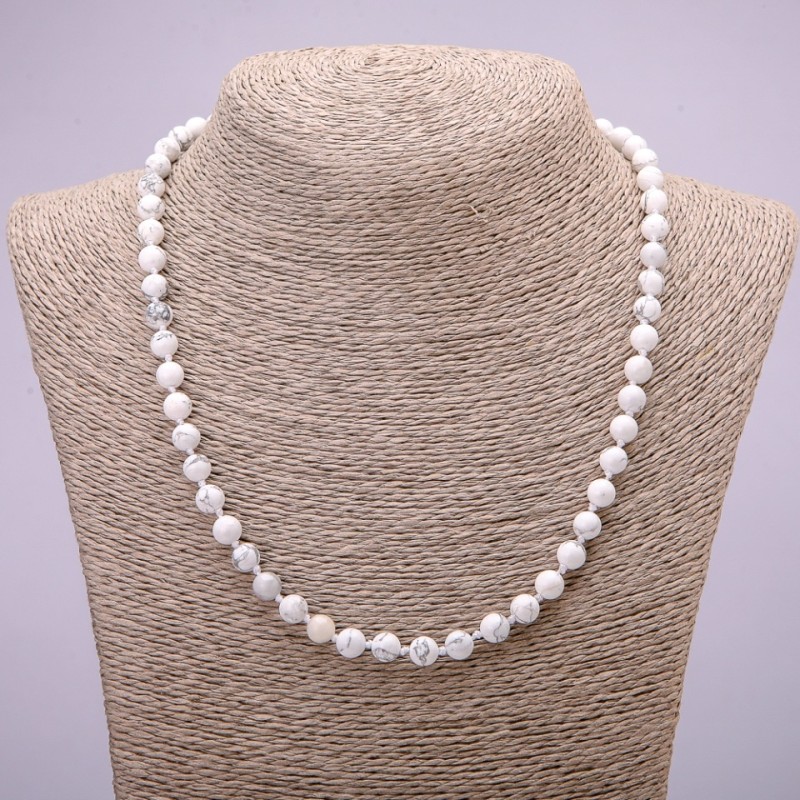Howlite Beads Smooth Round 6mm Diameter, 45cm+ Length