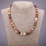 Jasper Mugait Necklace Beads Polished, 8x13 mm diameter (+/-), 48 cm length