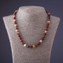 Jasper Makait Stone Beads Necklace, 45 cm length, 8 mm diameter