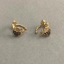 Xuping Cafè 18K Gold Plating with Black Crystals Love 10x8mm +