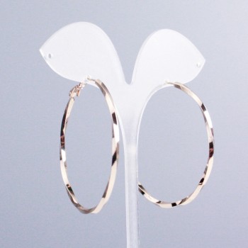 Earrings Xuping Hoop Gold Plating 18K, thickness 3mm±, diameter 50mm±