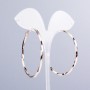 Earrings Xuping Hoop Gold Plating 18K, thickness 3mm±, diameter 50mm±