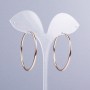 Earrings Xuping Hoop Earrings 18K Gold Plated, 2mm thick, diameter 43mm