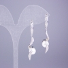 Xuping Rhodium Earrings with White Crystals and Mallorca Pearl 44x10mm+