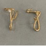 Earrings Xuping 18K Gold Plating with White Stones 34x22mm+