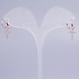 Xuping Café Gold 18K with White Crystals Cross, 20mm length +