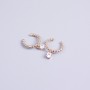 Kaf Xuping 18K Gold Plating with White Stone 11x10mm