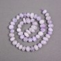 Beads on a Thread Lavender Amethyst Natural Stone Tumbled, 10x7mm, +-, thread length 40cm+-