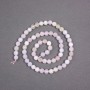 Morganite Beads on Thread, Natural Stone, Faceted Round Bead, 6mm ± diameter, 38cm ± length