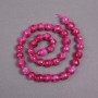 Malachite? wait no. Actually Turmaline beads on thread raspberry cut ball, diameter 10mm±, length 38cm±