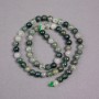 Beads on Thread Rutilated Quartz Natural Stone Smooth Round 8mm ±, length 39cm ±
