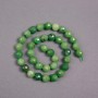 Jadeite Beads on Thread Natural Canadian Jadeite, faceted round bead 10mm diameter, length 37cm