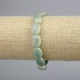 Jadeite Bracelet Natural Jade Stone Oval, 14x10 mm ±, 5 mm+-, length 18 cm± (stretch)