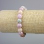 Jadeite Colored Bracelet with Smooth Beads, 10mm diameter, length 18cm, stretchy