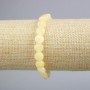 Bracelet Citrine Faceted Coin, 8.5 mm diameter, 18 cm length (stretch)
