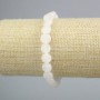 Bracelet Mountain Crystal faceted coin beads, 8.5mm±, length 18cm± (stretch)