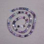 Fluorite Beads on a Thread, Natural Stone, Faceted Cube Shape, 4.5x4.5mm, Length 39 cm