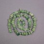 Prehnite Beads, natural stone chip, diameter 8×2 mm±, length 40 cm± on thread