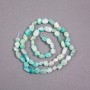 Amazonite Beads on Thread, Natural Stone Tumbled, 6×8 mm, ± length 39 cm