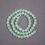 Amazonite Beads on String Natural Stone Smooth Round Bead, diameter 6.5mm ±, length 38cm ±