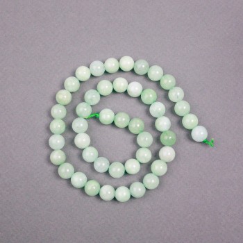 Amazonite Beads on Thread Natural Stone Smooth Round 8.5mm diameter, length 38cm