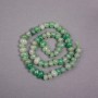 Beads on thread Natural Jade beads, faceted, 10×7 mm, length 39 cm