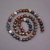 Petersite Beads on a Thread Natural Stone Smooth Sphere, diameter 7mm+-, length 39cm+-