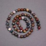 Petersite Beads on a Thread Natural Stone Smooth Sphere, diameter 7mm+-, length 39cm+-