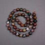 Petersite Beads on Thread Natural Stone Smooth Round Bead, diameter 8.5mm ±, length 39cm ±