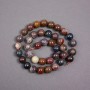 Petersite Beads onThread Natural Stone Smooth Sphere 10mm Dia. ±, Length 38cm ±