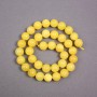 Citrine Beads on Thread Smooth Ball Ø 10.5 mm+, length 39 cm+