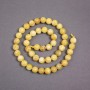 Beads on thread Yellow Jadeite smooth ball, diameter 8.5mm±, thread length 40cm±