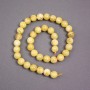 Yellow Jadeite Beads on Thread Smooth Round Beads, 10mm diameter ±, length 38cm ±