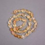 Citrine Beads on String, Natural Stone, Waffle Cut, 12x9 mm, approx. 40 cm length