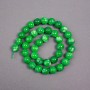 Chrysoprase Beads on Thread Smooth Round Bead, diameter 10mm±, length 39cm±