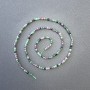 Turquoise Beads on Thread Natural Stone Cube, diameter 2–3 mm, 3x2, 3mm+, length 39 cm+