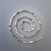 Turquoise assortment cubic beads on thread, natural stone cubes, diameter 2.5x2.5 mm, length 39 cm