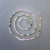 Turmaline Beads on Thread assorted natural stone cube, 2x2mm diameter, length 40cm+