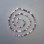 Turmaline Beads on Thread Assorted Natural Stone Cube, diameter 2.5×2.5mm, thread length 39cm