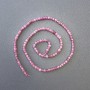 Tourmaline Beads on a Thread Natural Stone Cube, diameter 3×3 mm ±, length 40 cm +
