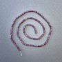 Tourmaline Beads on Thread Natural Stone Cube, diameter 2.5×2.5 mm ±, length 39 cm +