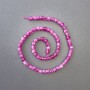 Tourmaline Beads, natural stone, faceted cube, 5×5 mm, thread length 38 cm